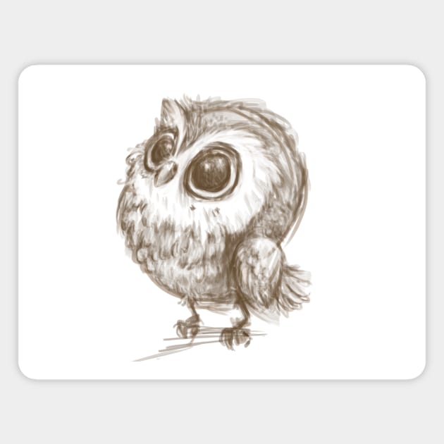 Lil Owl Magnet by PaprikaMoony91